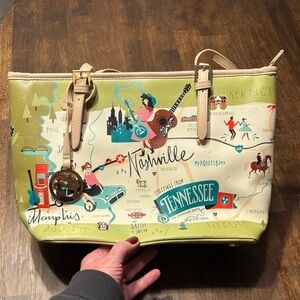 Spartina 449 Tennessee Tote in Green and Tan
